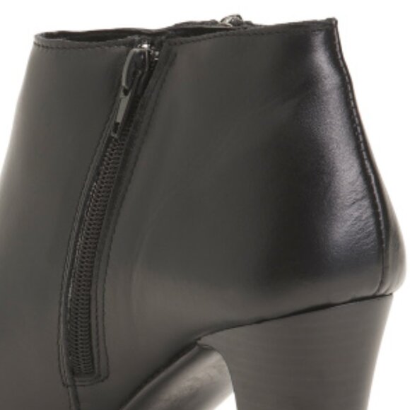 NEW  RIZZOLI Leather Heeled Ankle Booties With Lateral Zip black 269tn - Picture 4 of 5